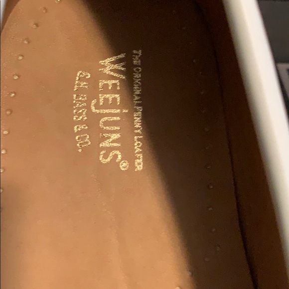 BASS WEEjUNS LOAFERS, Black/White - Picture 4 of 12